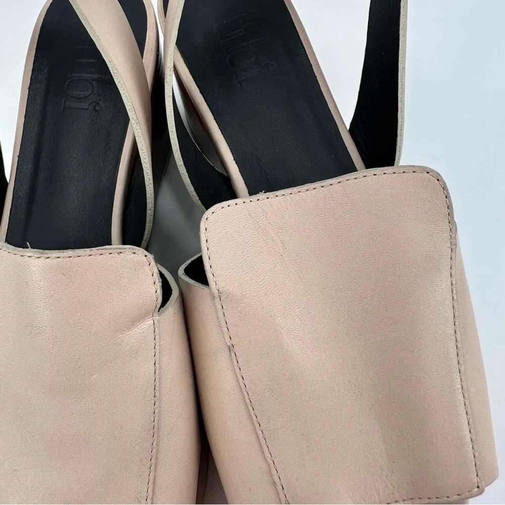 Tibi Leather Chunky Platform Sandals Size 36.5